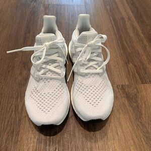Adidas White Ultraboost Tennis Shoes